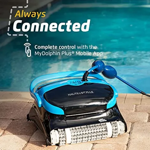 Dolphin Nautilus CC Plus Wi-Fi Robotic Pool Vacuum Cleaner Black