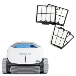 Dolphin Proteus DX3 Robotic Pool Vacuum Cleaner White