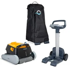 Dolphin Robotic Pool Vacuum Cleaner with Caddy Cover