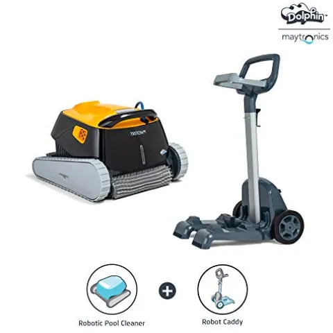 Dolphin Triton PS Inground Robotic Pool Cleaner with Caddy