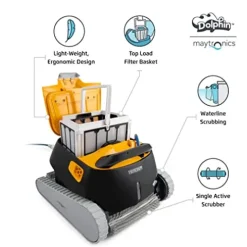 Dolphin Triton PS Robotic Pool Cleaner Orange/Black