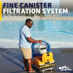 Dolphin Wave 140 Commercial Robotic Pool Vacuum Cleaner Yellow