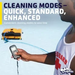 Dolphin Wave 140 Commercial Robotic Pool Vacuum Cleaner Yellow