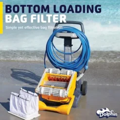 Dolphin Wave 100 Commercial Robotic Pool Vacuum Cleaner Yellow