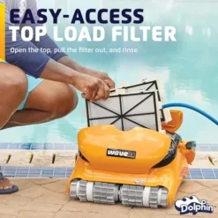 Dolphin Wave 80 Robotic Pool Vacuum Cleaner Yellow