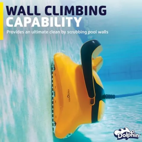 Dolphin Wave 80 Robotic Pool Vacuum Cleaner Yellow