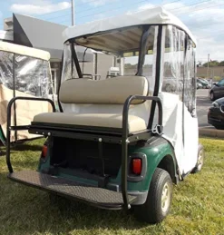 DOORWORKS Golf Cart Enclosures 3-Sided Over-The-Top Cover Yamaha Drive 2 Sunbrella Canvas Jet Black