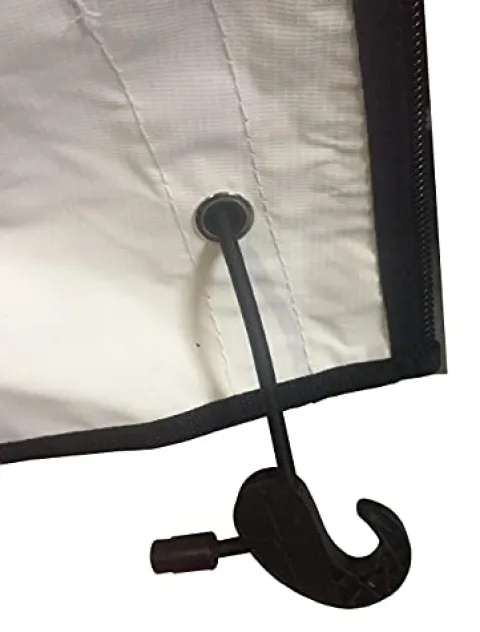 DOORWORKS GOLF CART ENCLOSURES 3-Sided Golf Cart Cover Black – Utility Box / Rear Seat