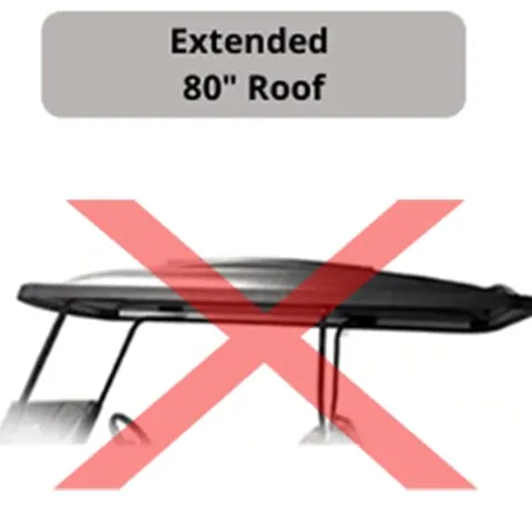 DOORWORKS GOLF CART ENCLOSURES 3-Sided Golf Cart Cover Black – Utility Box / Rear Seat