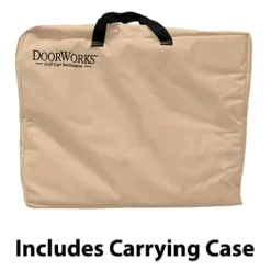 DOORWORKS GOLF CART ENCLOSURES Premium Golf Cart Cover Tan