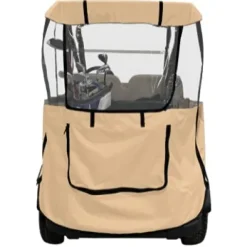 DOORWORKS GOLF CART ENCLOSURES Premium Golf Cart Cover Tan