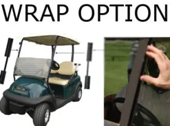 DOORWORKS GOLF CART ENCLOSURES Golf Cart Cover Black