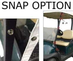 DOORWORKS GOLF CART ENCLOSURES Golf Cart Cover Black