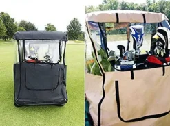 DOORWORKS GOLF CART ENCLOSURES Golf Cart Cover Black