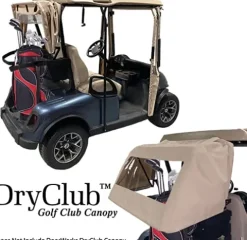DOORWORKS GOLF CART ENCLOSURES Tan Vinyl Golf Cart Cover