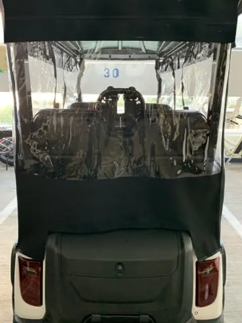 DOORWORKS GOLF CART ENCLOSURES DoorWorks Track Enclosure Black Sunbrella Canvas Evolution D5