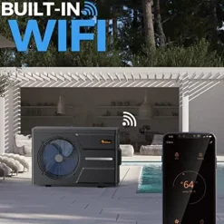 DR. INFRARED HEATER DR-900HP Full DC Inverter 90,000 BTU Heat Pump Ground Swimming Pools Black