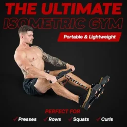 Dragon Door Isomax Isometric Training Equipment – Barbell with Digital Force Generation Meter – At Home Isometric Handgrip Workout Machine