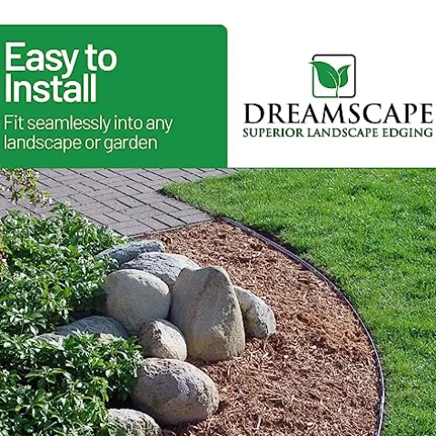 Dreamscape Cleanline Aluminum Edging Black Anodized 3/16″W x 5.5″H x 8’L