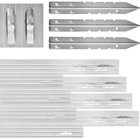 Dreamscape PRO Aluminum Landscape Edging – Easy Install Professional Landscaping Border – 80ft Total – Mill Finish (Natural Aluminum)