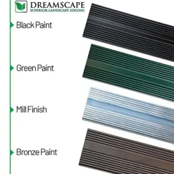 Dreamscape ProLine Aluminum Landscape Edging 120 Ft Bronze Duraflex