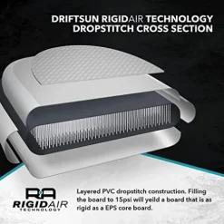 Driftsun Inflatable Paddle Board 12ft Extra Wide SUP Package Green