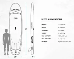 Driftsun Inflatable Stand Up Paddle Board Package Balance – Pink