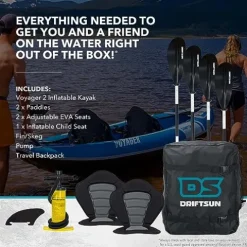 Driftsun Voyager Inflatable Kayak Blue