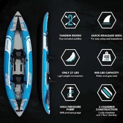 Driftsun Voyager Inflatable Kayak Blue