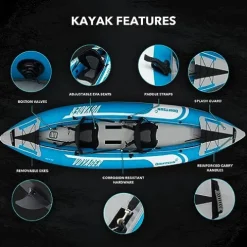 Driftsun Voyager Inflatable Kayak Blue