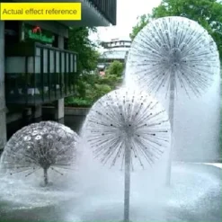 Drincoshow Fountain Nozzle Crystal Ball Brass & Stainless Steel 3