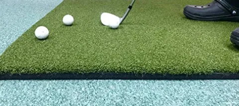 Duffer Golf Practice Mat Indoor Outdoor Heavy Duty 5×5 Verde