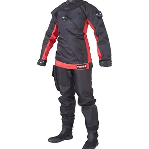 DUI Yukon II Men’s Scuba Diving Drysuit Black Large-Tall