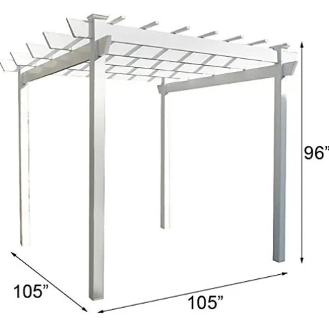 DuraTrel Kingston Pergola White