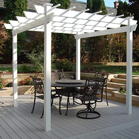 DuraTrel Kingston Pergola White