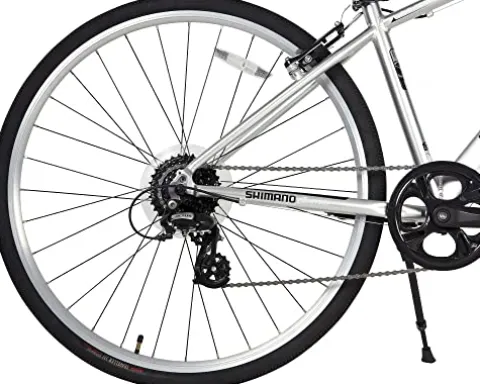 Dynacraft Alpine Eagle 700C 40CM Aluminum Frame Hybrid Bike Silver