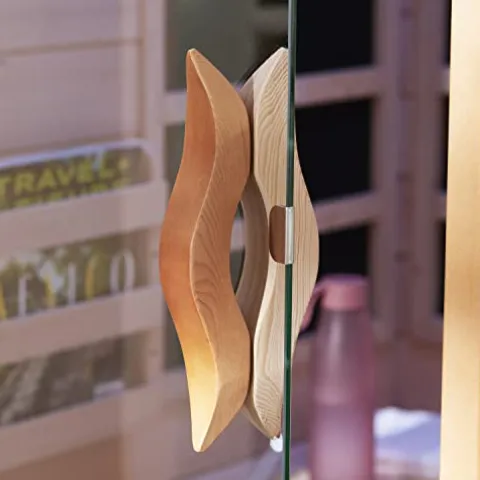 Dynamic Barcelona 1-2 Person Hemlock Wood Low EMF FAR Infrared Sauna Dark Honey Stain