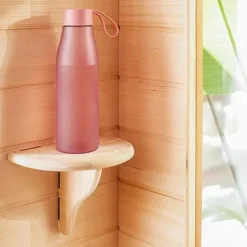 Dynamic Saunas Andora 2 Person Low EMF Infrared Therapy Sauna Dark Honey Stain