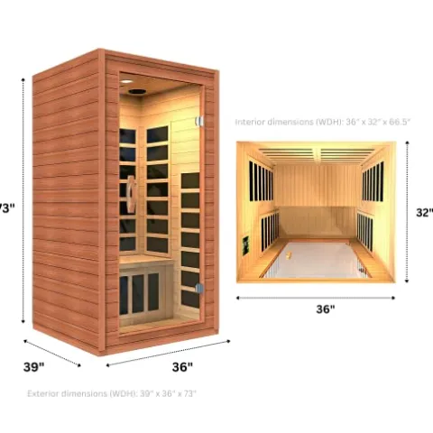 Dynamic Saunas Avila Low EMF FAR Infrared Sauna – Curb Side Delivery