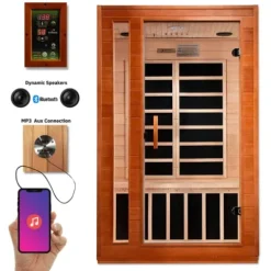 Dynamic Saunas Cardoba DYN-6203-01 Elite Ultra Low EMF FAR Infrared Sauna – Curb Side Delivery