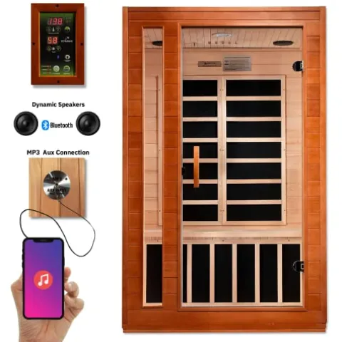 Dynamic Saunas Cardoba DYN-6203-01 Elite Ultra Low EMF FAR Infrared Sauna – Curb Side Delivery