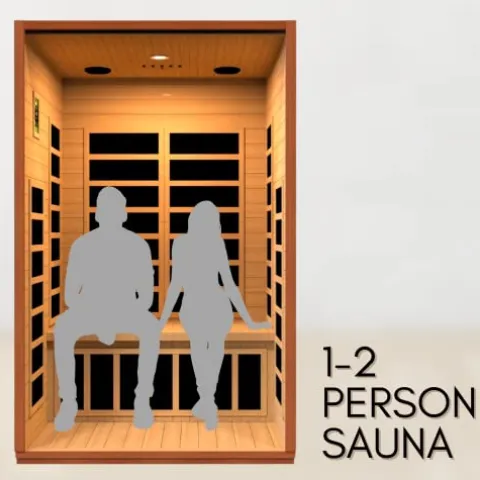 Dynamic Saunas Cardoba DYN-6203-01 Elite Ultra Low EMF FAR Infrared Sauna – Curb Side Delivery