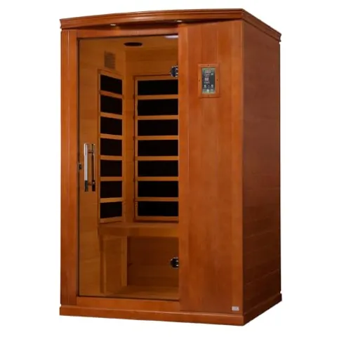 DYNAMIC SAUNAS Madrid Elite 3-Person Infrared Sauna with Bluetooth and LED Control Panel