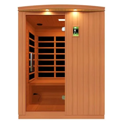 DYNAMIC SAUNAS Madrid Elite 3-Person Infrared Sauna with Bluetooth and LED Control Panel