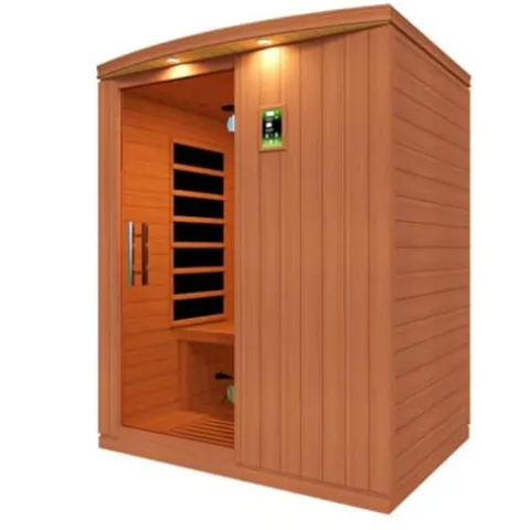 DYNAMIC SAUNAS Madrid Elite 3-Person Infrared Sauna with Bluetooth and LED Control Panel