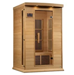 DYNAMIC SAUNAS Maxxus MX-K206-01 Elite 2-Person Near Zero EMF FAR Infrared Sauna Natural Wood Finish