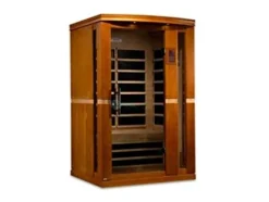 DYNAMIC SAUNAS Vittoria 2-Person Low EMF Far Infrared Sauna Brown