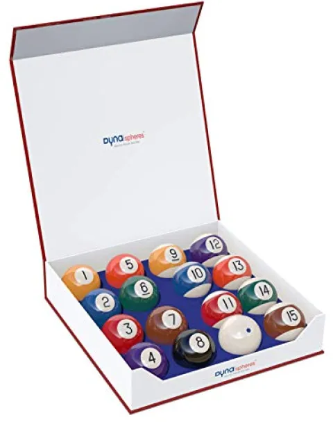 Dynasphere Gold Pool Balls Set Blue Gold