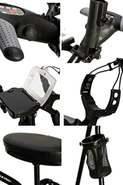 Eagle Caddy Electric Golf Push Cart with Remote Control – Lithium Battery Grey/Black