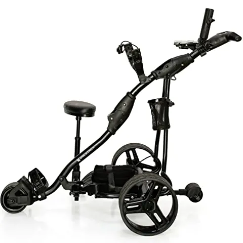 Eagle Caddy Electric Golf Push Cart with Remote Control – Lithium Battery Grey/Black